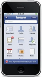 Le logiciel Facebook pour l'iPhone vient d'être mis à jour Le logiciel Facebook pour l'iPhone vient d'être mis à jour